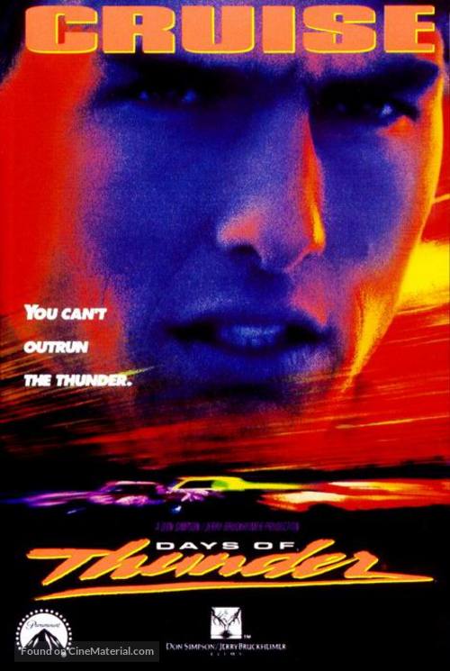 Days of Thunder - VHS movie cover