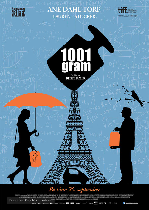 1001 Gram - Norwegian Movie Poster