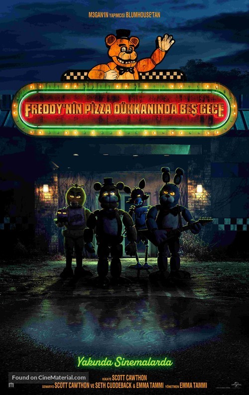 Five Nights at Freddy&#039;s - Turkish Movie Poster