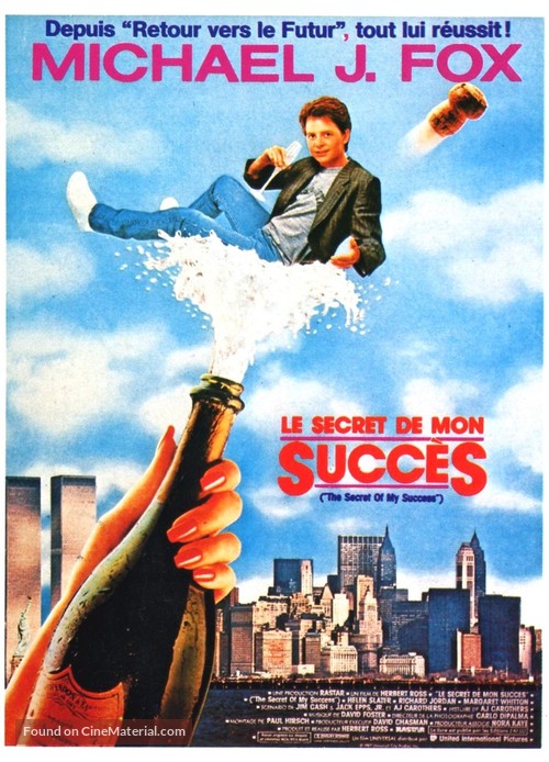The Secret of My Success - French Movie Poster