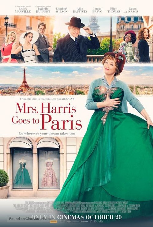 Mrs. Harris Goes to Paris - New Zealand Movie Poster
