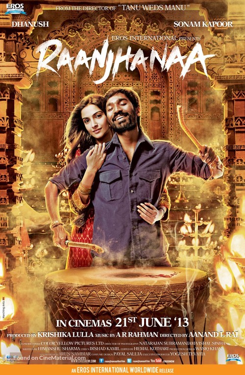 Raanjhanaa - Indian Movie Poster