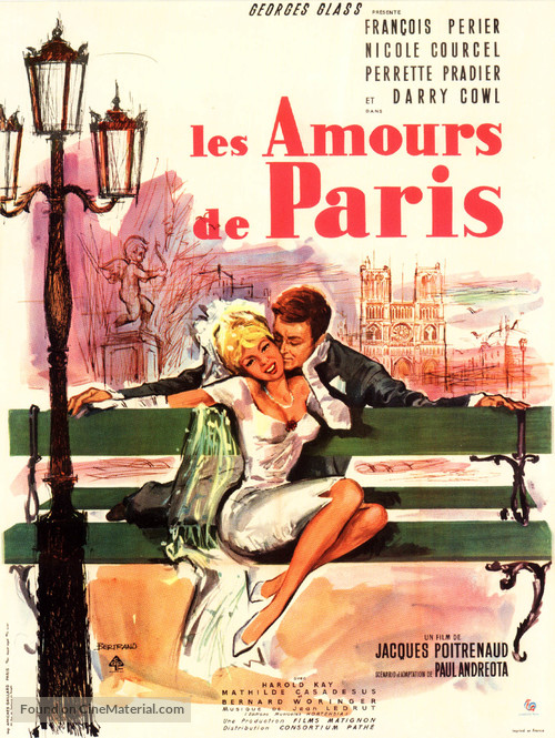 Les amours de Paris - French Movie Poster