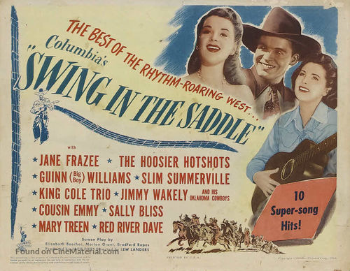 Swing in the Saddle - Movie Poster
