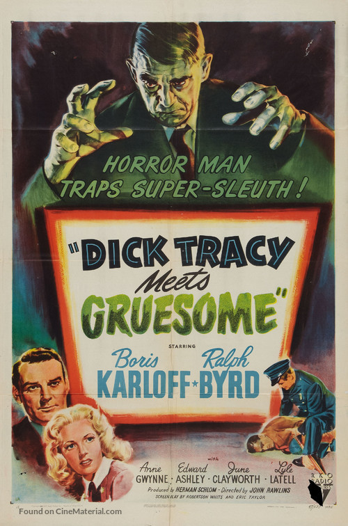Dick Tracy Meets Gruesome - Movie Poster