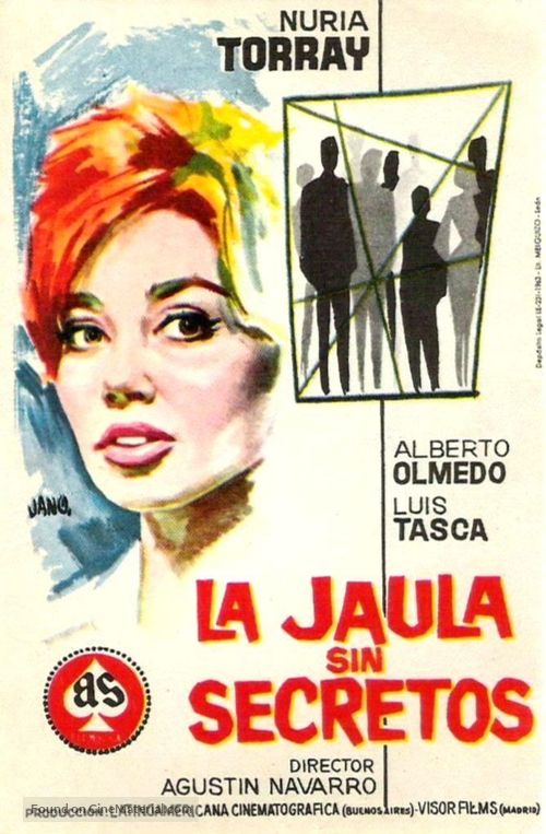 Una jaula no tiene secretos - Spanish Movie Poster