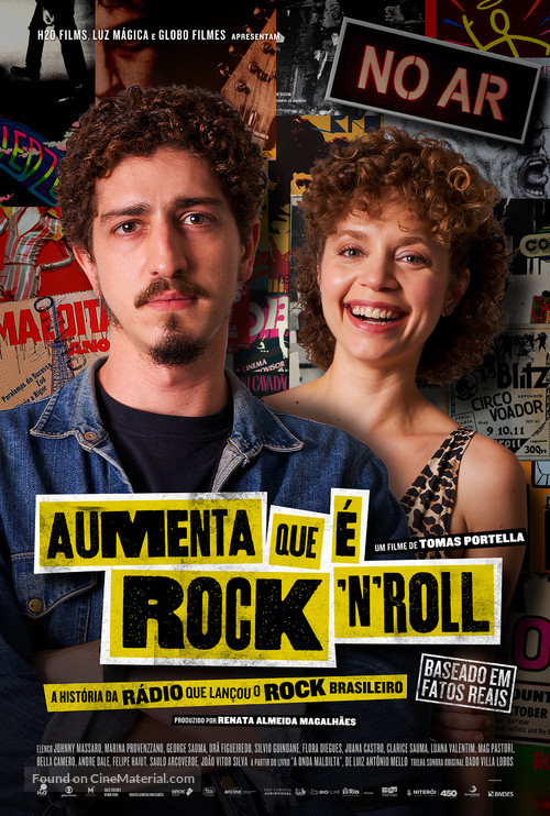 Aumenta que &eacute; Rock&#039;n&#039;Roll - Brazilian Movie Poster