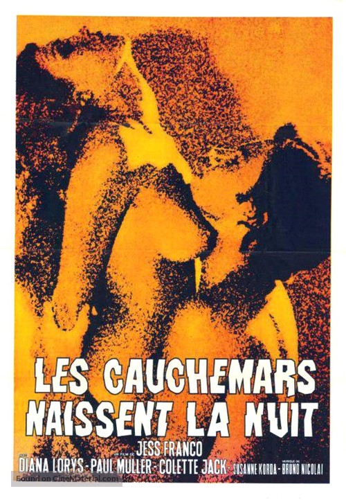 Les cauchemars naissent la nuit - French Movie Poster