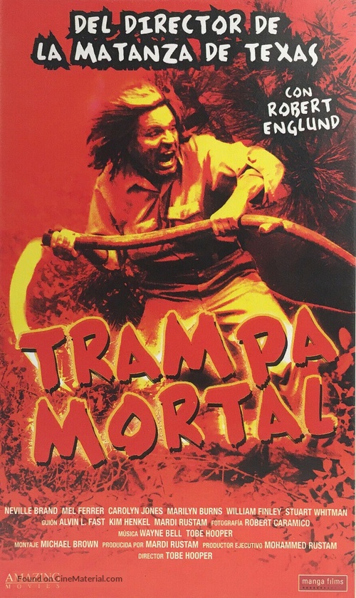 Eaten Alive - Spanish VHS movie cover