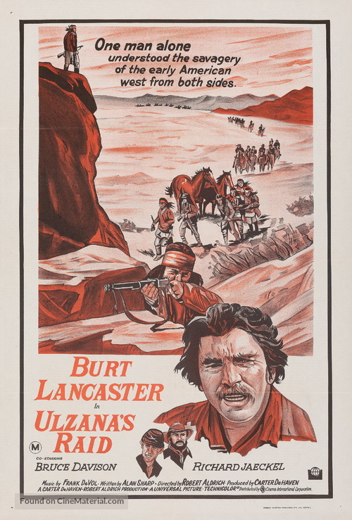 Ulzana&#039;s Raid - Australian Movie Poster