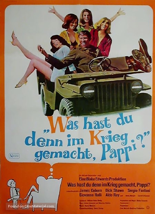 What Did You Do in the War, Daddy? - German Movie Poster