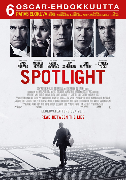 Spotlight - Finnish Movie Poster