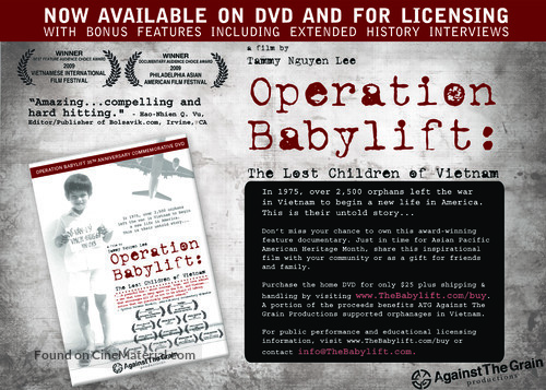 Operation Babylift: The Lost Children of Vietnam - Video release movie poster