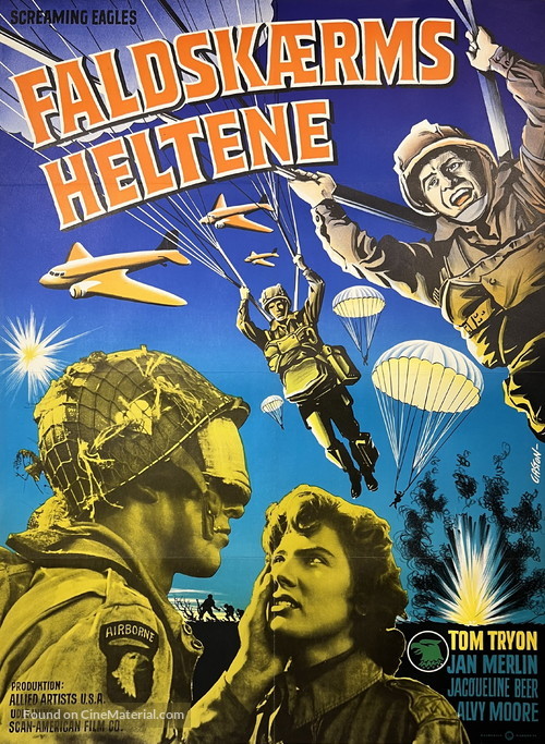 Screaming Eagles - Danish Movie Poster