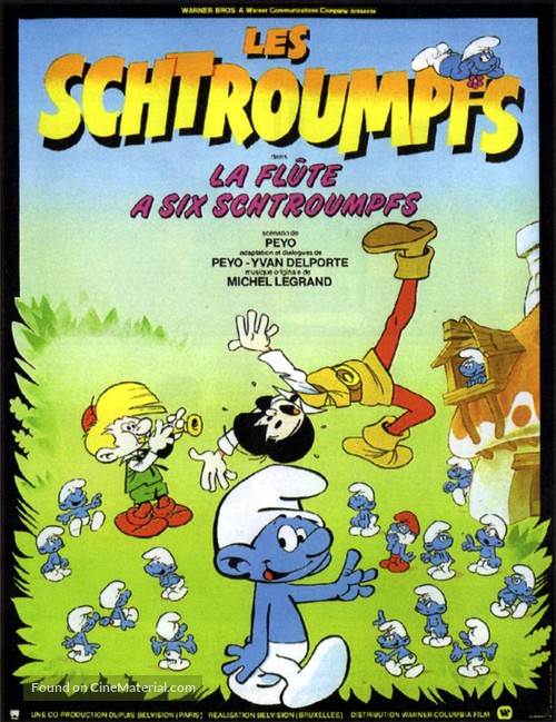 La fl&ucirc;te &agrave; six schtroumpfs - French Movie Poster