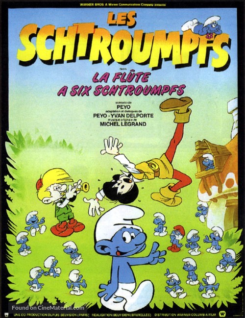 La fl&ucirc;te &agrave; six schtroumpfs - French Movie Poster