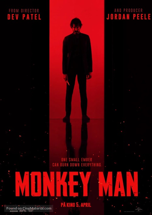 Monkey Man - Norwegian Movie Poster