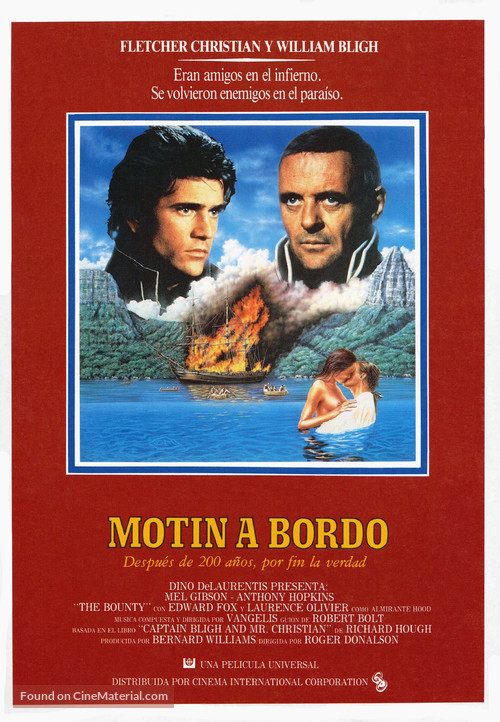 The Bounty - Spanish Movie Poster