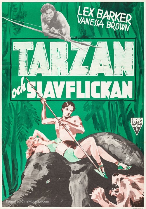 Tarzan and the Slave Girl - Swedish Movie Poster