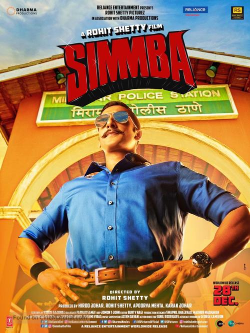 Simmba - Indian Movie Poster