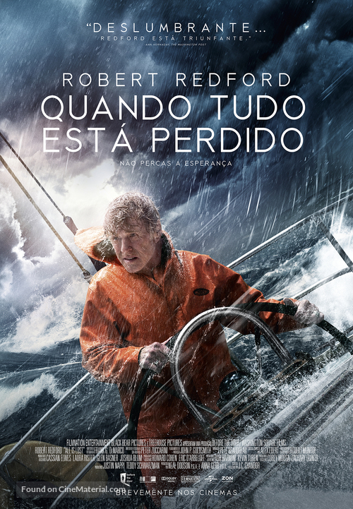 All Is Lost - Portuguese Movie Poster