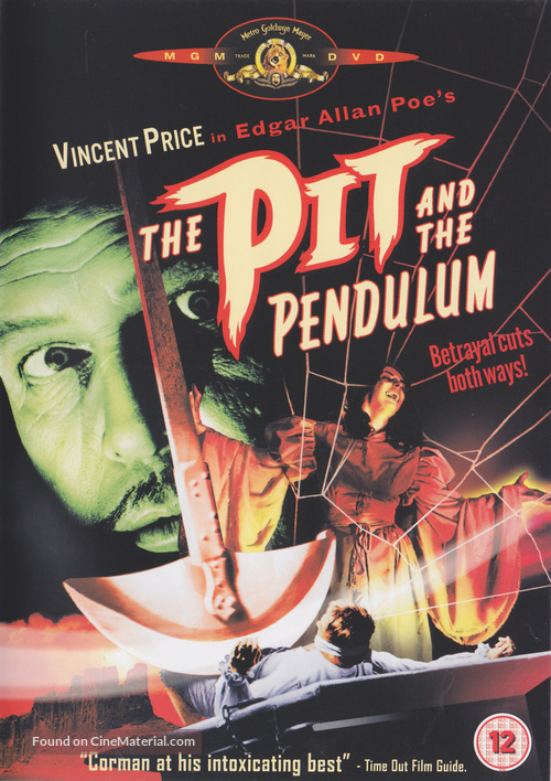 Pit and the Pendulum - British DVD movie cover