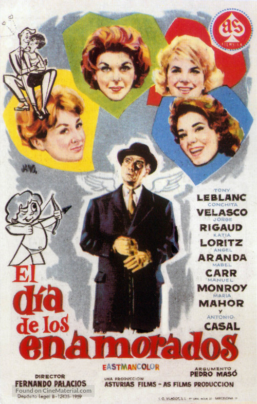 El d&iacute;a de los enamorados - Spanish Movie Poster