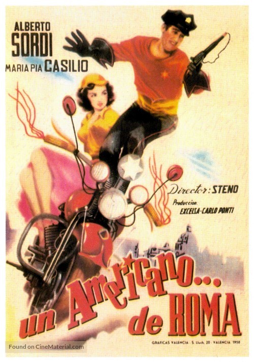 Un americano a Roma - Spanish Movie Poster