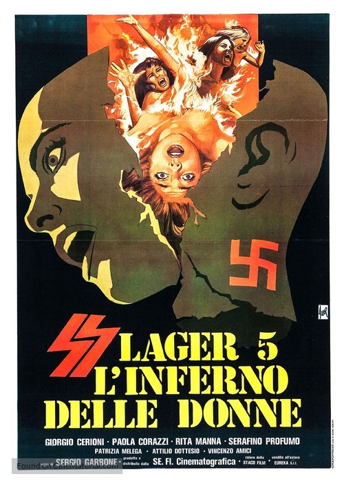 SS Lager 5: L&#039;inferno delle donne - Italian Movie Poster