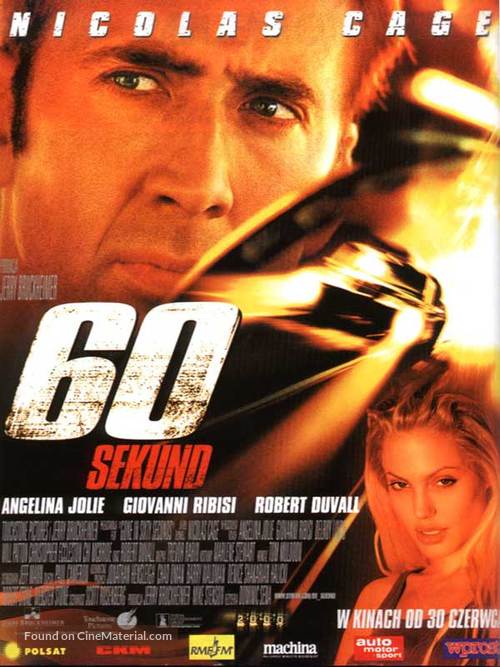 Gone In 60 Seconds - Polish Movie Poster