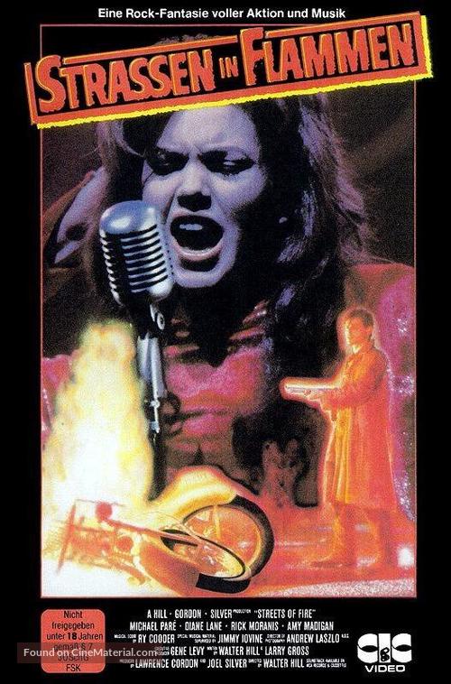 Streets of Fire - German VHS movie cover