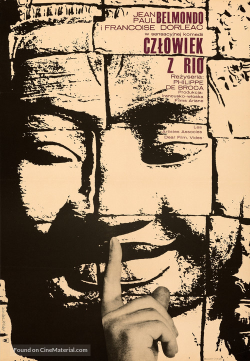 L&#039;homme de Rio - Polish Movie Poster