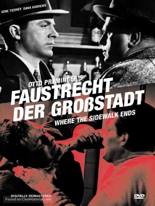 Where the Sidewalk Ends - German DVD movie cover