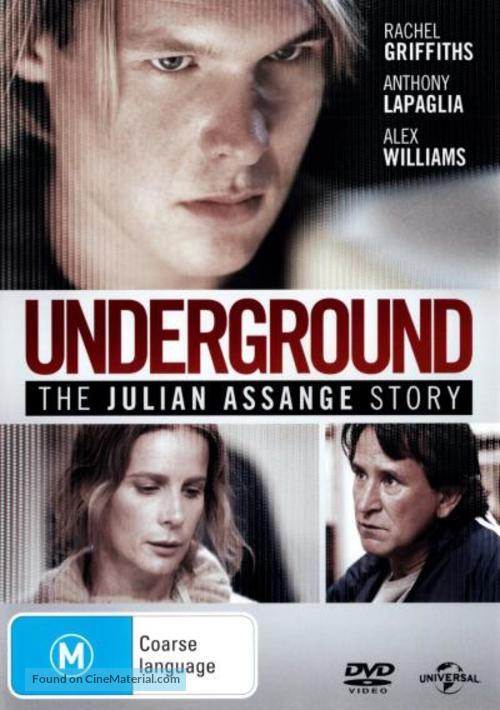 Underground: The Julian Assange Story - Australian DVD movie cover
