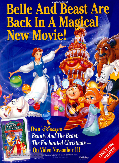 Beauty and the Beast: The Enchanted Christmas - Video release movie poster