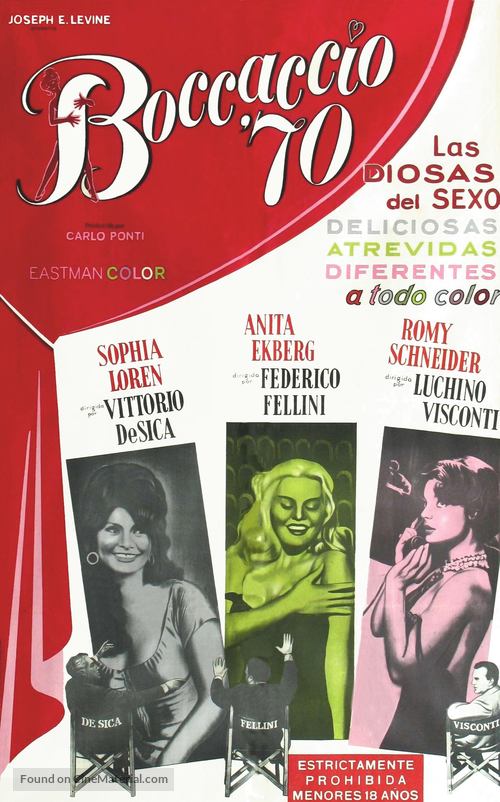 Boccaccio &#039;70 - Argentinian Movie Poster