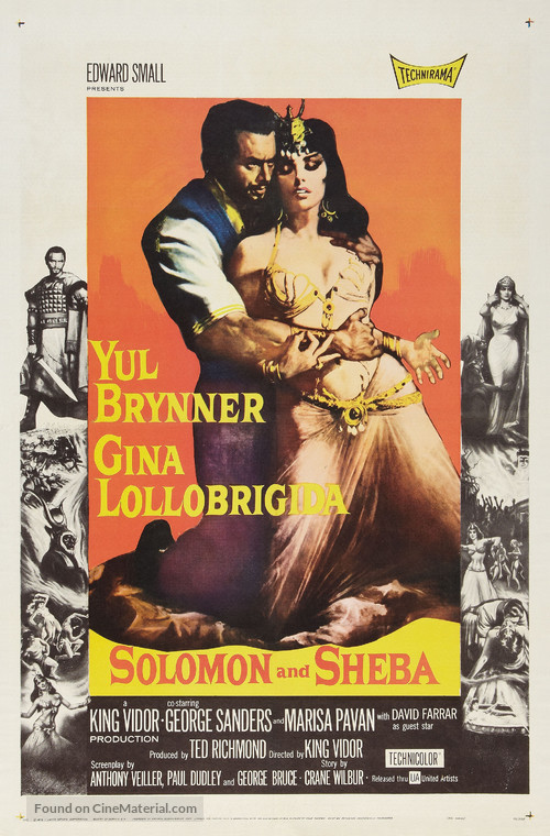 Solomon and Sheba - Theatrical movie poster