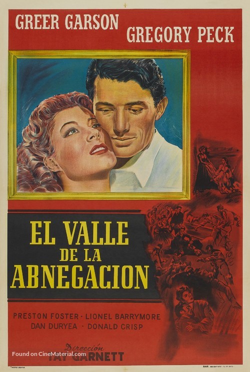 The Valley of Decision - Argentinian Movie Poster