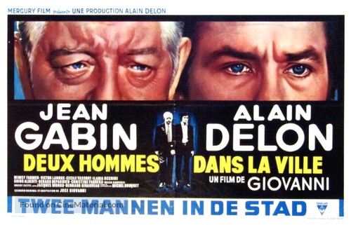 Deux hommes dans la ville - Belgian Movie Poster