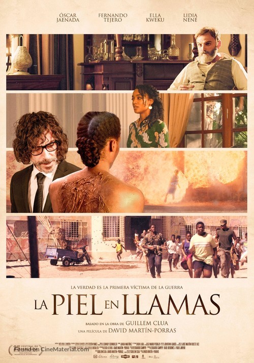 La piel en llamas - Spanish Movie Poster
