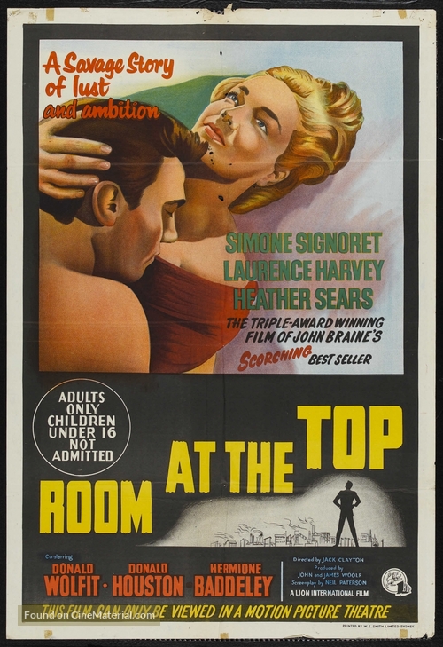 Room at the Top - Australian Movie Poster