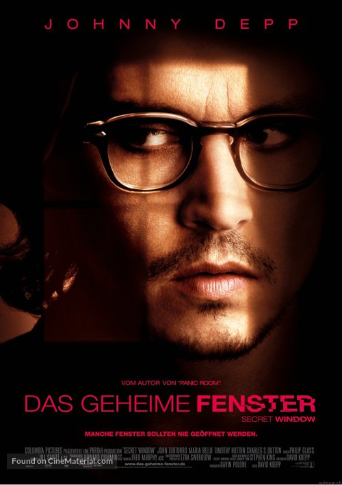 Secret Window - German Movie Poster