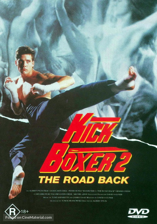 Kickboxer 2: The Road Back - Australian DVD movie cover