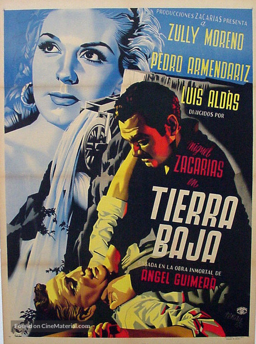 Tierra baja - Mexican Movie Poster