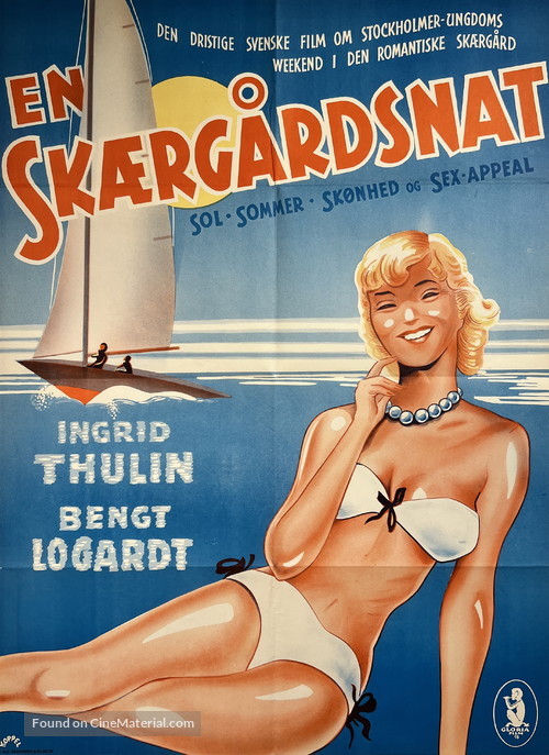 En sk&auml;rg&aring;rdsnatt - Danish Movie Poster