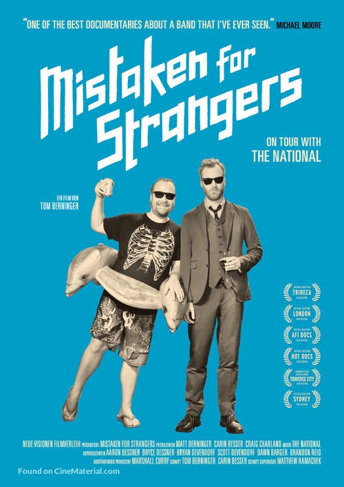 Mistaken for Strangers - German Movie Poster