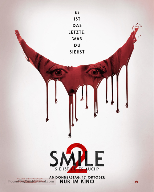 Smile 2 - German Movie Poster