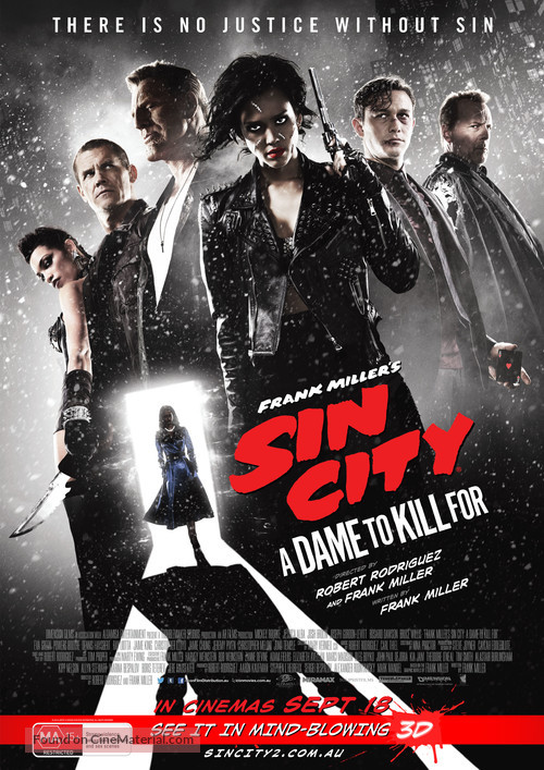 Sin City: A Dame to Kill For - Australian Movie Poster