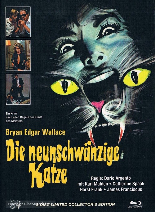 Il gatto a nove code - German Blu-Ray movie cover