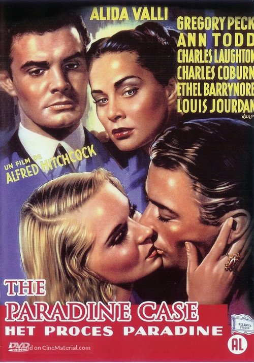 The Paradine Case - Dutch DVD movie cover